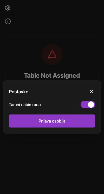 2 · Choose Prijava osoblja in Settings.